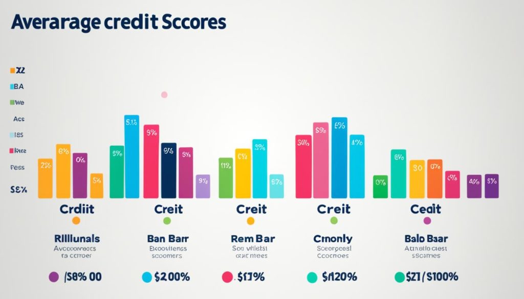 average credit score by generation